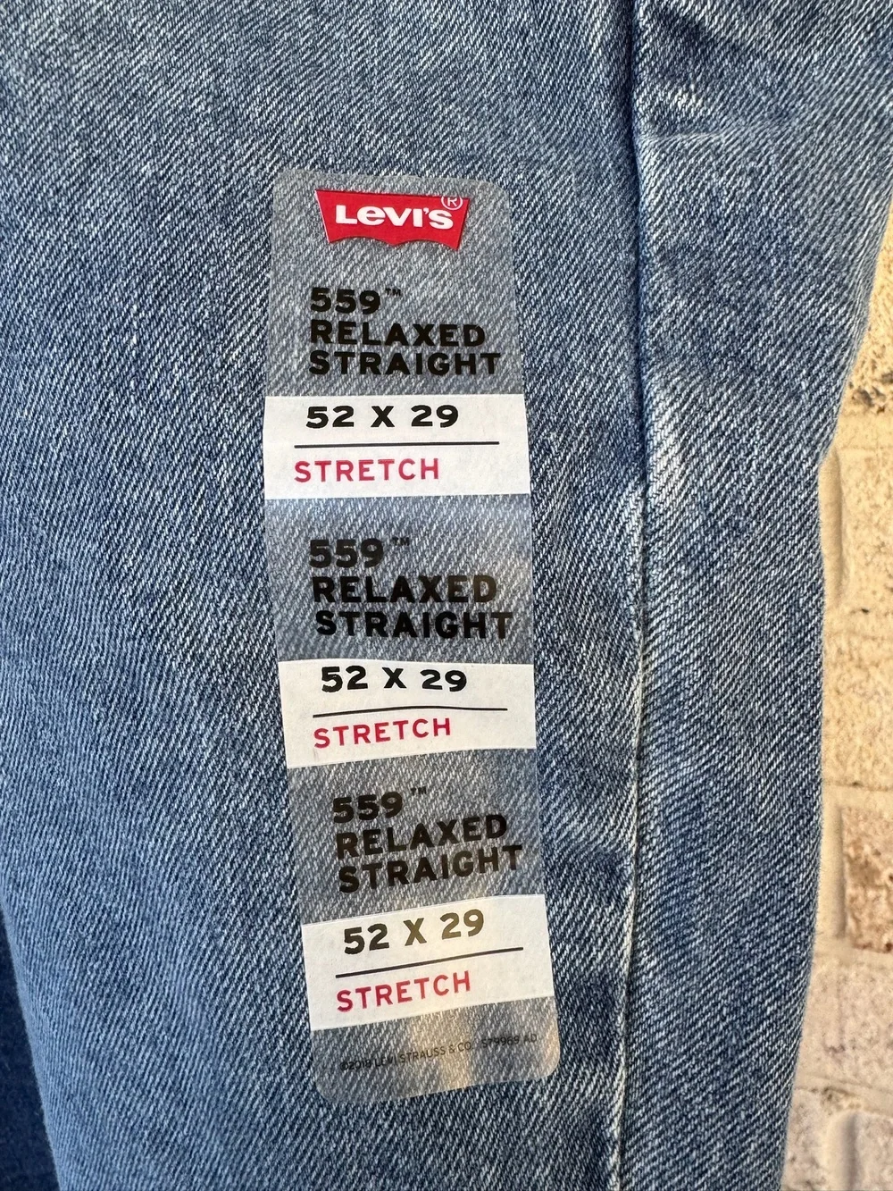 Levis 559 Relaxed Straight 52x29 Stretch-NWT